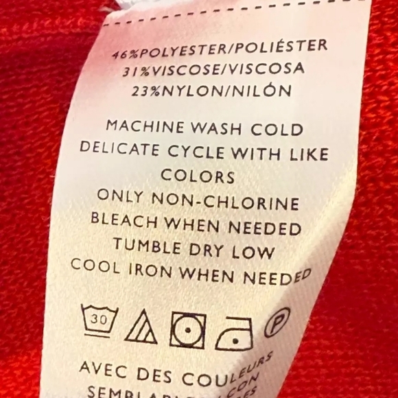 NWT ANN TAYLOR RED MIDI OFF THE  Shoulder Women's Sweater - Picture 3 of 5